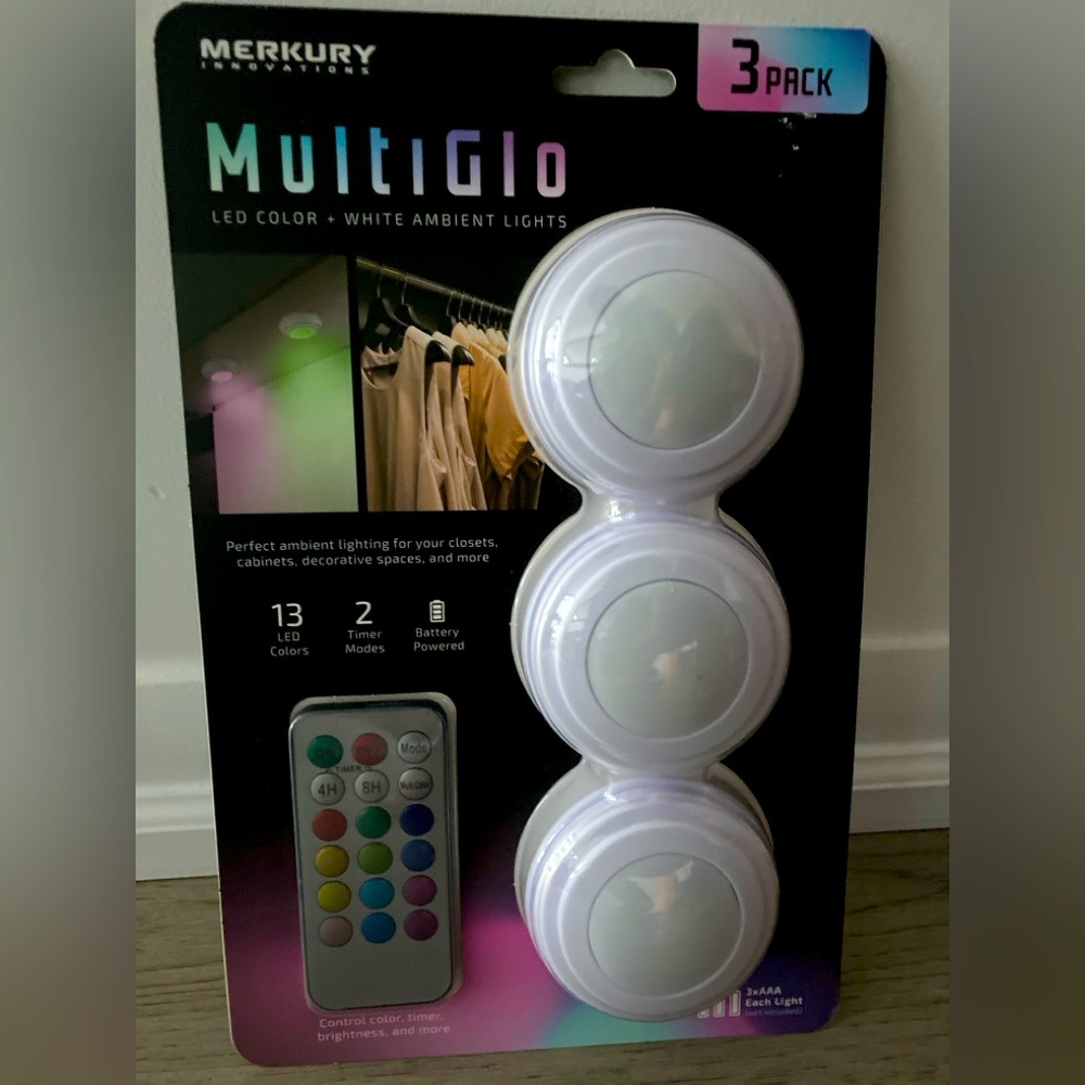 Merkury Innovations | White Ambient Lights - LED Colour